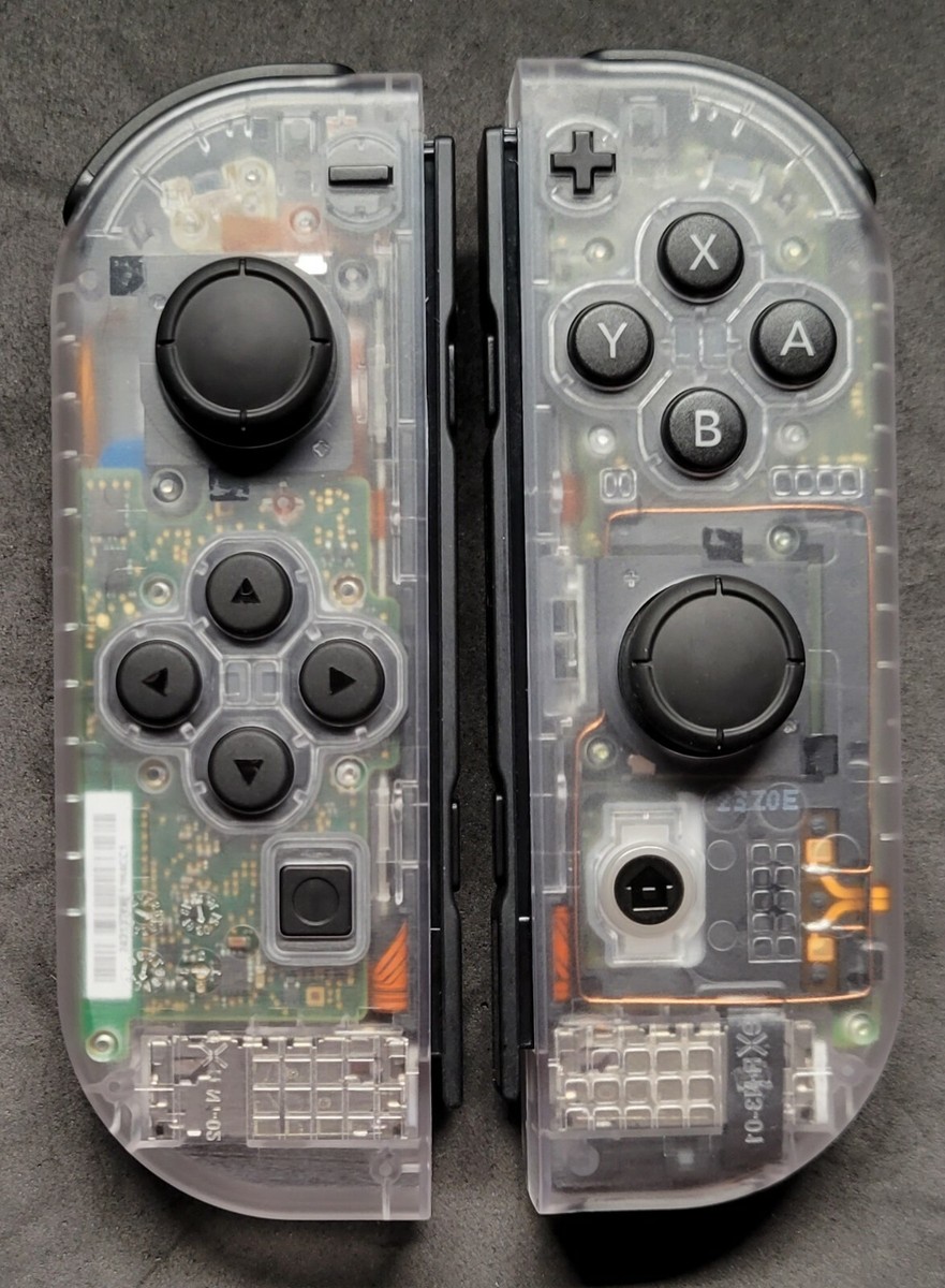 Nintendo Switch＋スケルトンジョイコン Custom New Nintendo Switch Clear See Through Joy Con Controllers