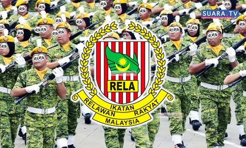 Original Malaysia Army RELA Corps Malaysian People Volunteers Camouflage Uniform - Picture 3 of 8