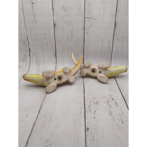 Vintage Alligatoren Salz & Pfefferstreuer groß Japan Keramik Figuren (2) - Bild 5 von 7