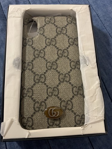 AUTHENTIC Gucci GG Supreme Ophidia iPhone X XS Case - Picture 1 of 3