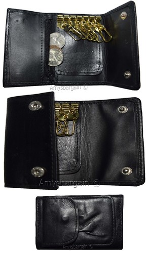 Neu Leder Schlüsselanhänger; Reißverschluss Münzetui; Schlüsselring; Schlüsselanhänger für Damen und Herren #56 - Bild 14 von 36