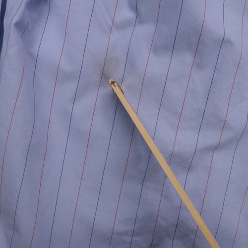 Vintage 2 Flying Cross USPS Shirt 16-33 Long Sleeve Blue Stripe Union USA Made - Picture 13 of 13