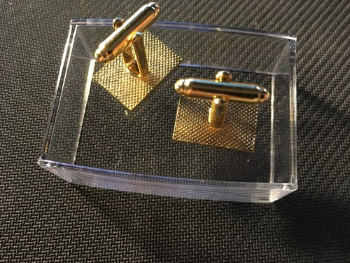american flag cuff links flag cuff links gold flag cuff links 3/4" wide flags - Picture 6 of 9