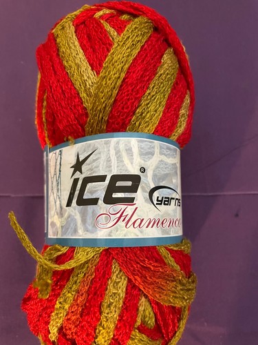 Ice FLAMENCO Super Bulky weight Multi Colored Acrylic Ribbon Yarn - Picture 19 of 20