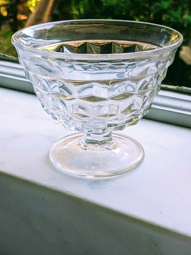 Vintage Clear Fostoria Glass American Sundae Dessert Ice Cream Bowl