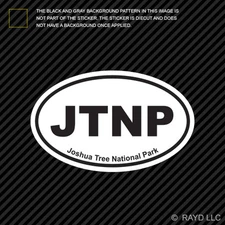 Joshua Tree National Park Oval Sticker Decal Euro JTNP