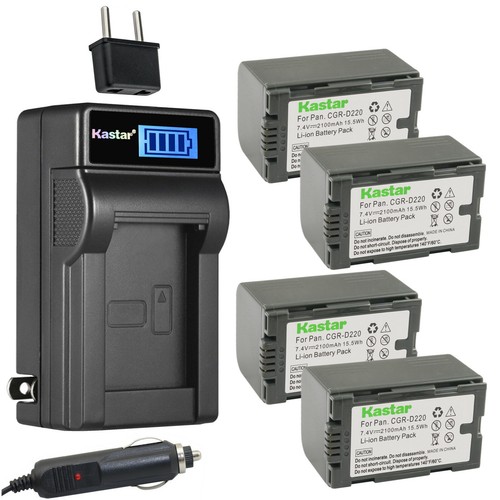 Kastar CGA-D16S Battery LCD AC Charger for Panasonic NV-DS88 NV-DS89 NV-DS99 - Picture 11 of 11