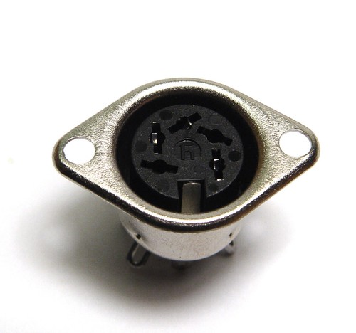 10x Hirschmann DIN-Buchse, 5-polig, 240°, NOS - Picture 2 of 3