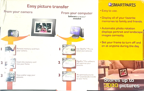 Smartparts SP56M Digital Picture Frame 5.6" Screen 3000 Pictures SD/MMC/MS Cards - Picture 3 of 3