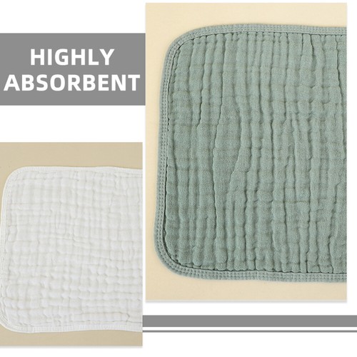 6 Pcs Toddler Sweat Wipes Soft Burp Cloths Baby Rags Newborn Burping - Imagen 8 de 12