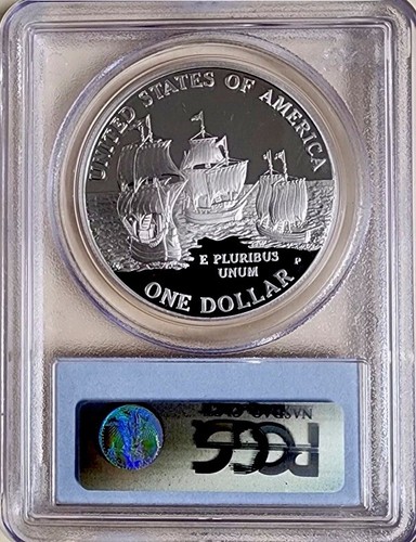 2007 JAMESTOWN Silver Dollar PCGS PR70💥FLAWLESS QUALITY💥 - Picture 2 of 4