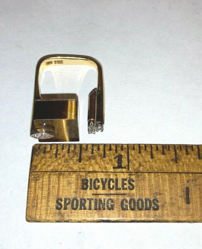 Unikat Vintage Art Deco Ring 14k Gelbgold Diamanten Tigerauge Größe 6 Modernist - Bild 10 von 12
