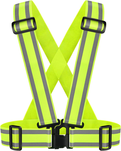 High Visibility Straps |Safety Vest |Adjustable & Elastic | Reflective Running G - Picture 9 of 12