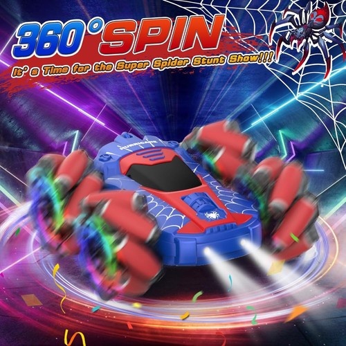 360° Rotating Spider Remote Control Car - 4WD Off-Road Stunt Toy for Ages 8-12 - Picture 5 of 10