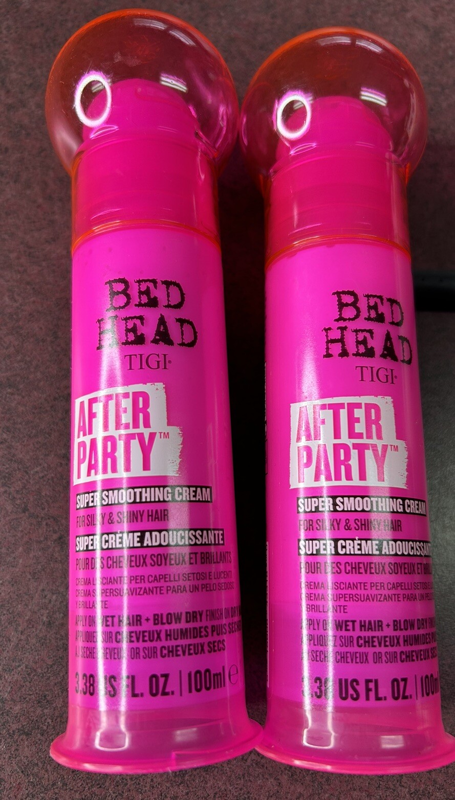 Tigi Bed Head After Party Smoothing Cream 3.4 Oz 2 pack NEW Afterparty