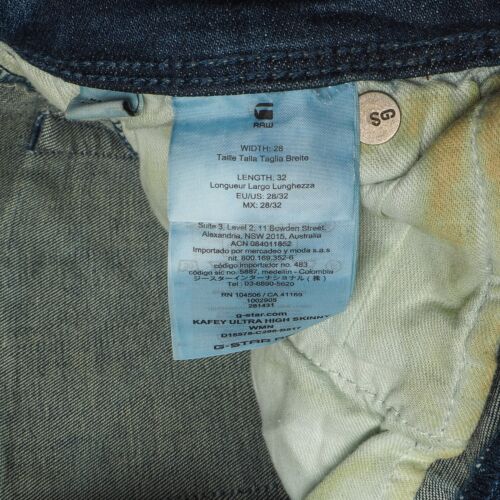 G-Star RAW Herren Jeans Gr. W28 L32 Kafey Ultra High Skinny Dirty Look - Bild 8 von 12