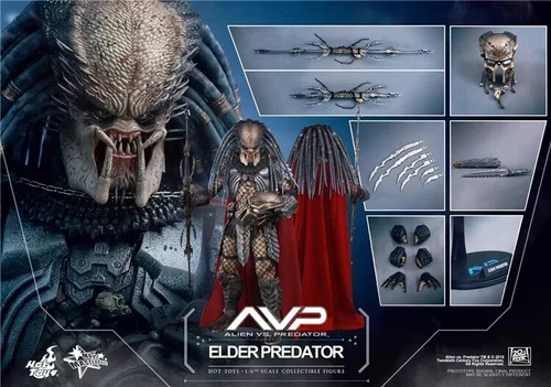 IN STOCK New Hot Toys MMS325 Alien VS. Predator AVP Elder Predators 14" Figure - Picture 2 of 4