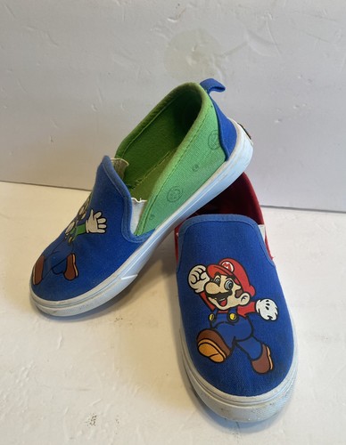 Zapatos Super Mario Juveniles Talla 3 Mario y Luigi Sin Cordones - Imagen 2 de 8