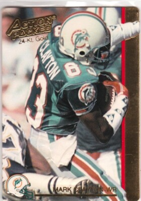 1992 Action Packed 24K Gold #24G Mark Clayton 059-N