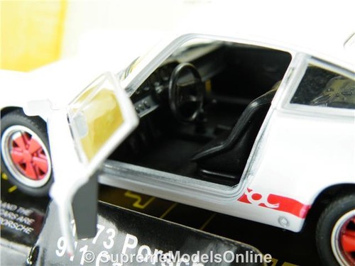 PORSCHE 911 CARRERA RS 1973 MODEL CAR 1/38 SCALE WHITE PACKAGED ISSUE K8967Q~#~ - Picture 3 of 5