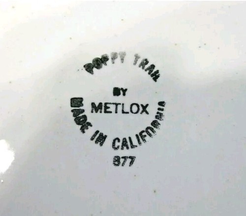 Vintage Metlox Poppytrail 13" Oval Platter-Moulon Rouge 1976-79 - Picture 2 of 3