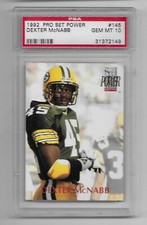 1992 Dexter McNabb PSA 10 PRO SET POWER Green Bay Packers