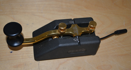 Begali Keys Spark Morse Code CW Straight Key ~ NICE ~ Barely Used ~ (l)