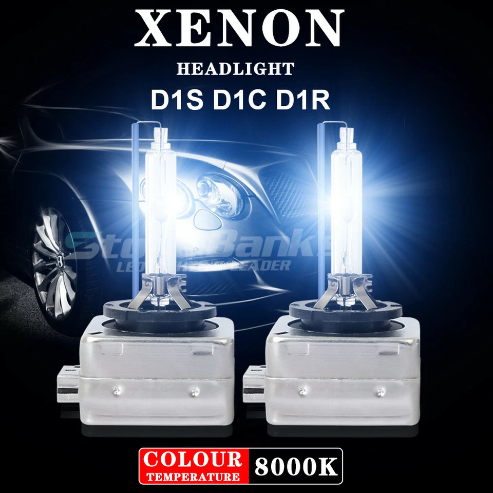 1Pair D1C/D1R/D1S 8000K Ice Blue HID Xenon Headlight Light OEM Replacement Bulbs Foto 3 de 4