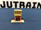 Unbranded N Scale Switch Tower Building Yellow (T)