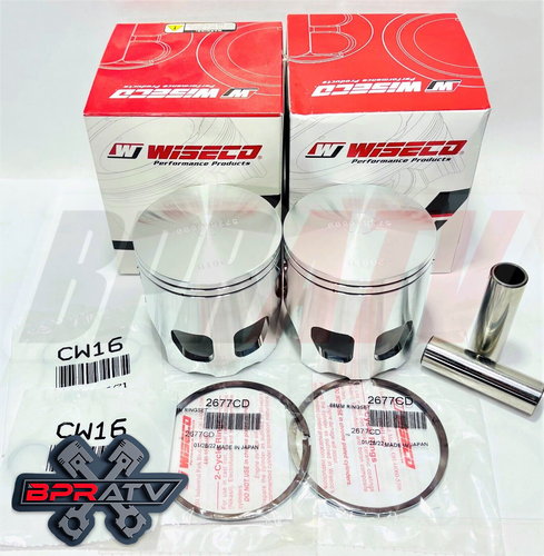 Banshee SUPER CUB 72mm CPI Wiseco Pistons 472 496 521 Cylinder Racers Elite Pair - Picture 16 of 23