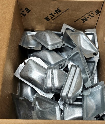 Box Of 50 ~ EATON B-Line BPS2 Metal Protector Plate Two Device Toggle Switch BP - Picture 2 of 2