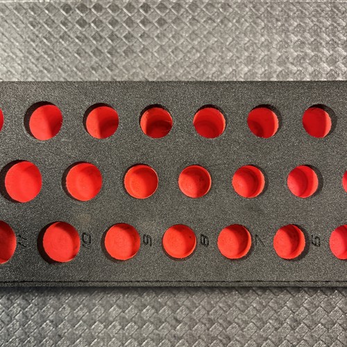 Snap-on Tools FOAM ORGANIZER 42pc 1/4" Drive METRIC Socket Set FMS001BR holder - Picture 3 of 17