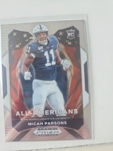 2021 Panini Prizm Draft Picks - All-American Micah Parsons #188 Silver Prizm...