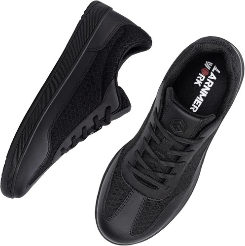 Zapatos con puntera de acero LARNMERN para hombre anchos descalzos zapatillas de seguridad cero caída antideslizantes - Imagen 10 de 10