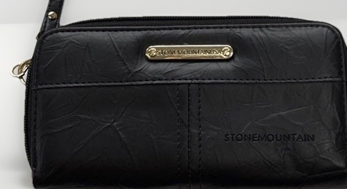 Stone Mountain USA Umhängetasche Organizer schwarz Kunstleder 5 Fächer - Bild 5 von 11