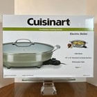 Cuisinart CSK-150 1500-Watt Nonstick Oval Electric Skillet w/ Lid Stainless NIB