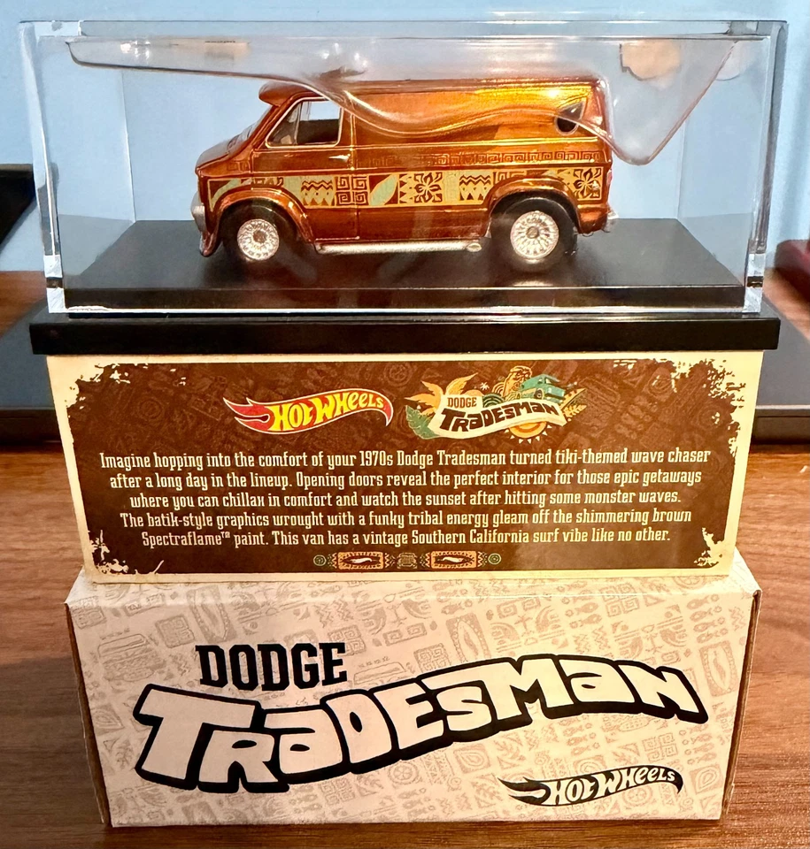 Furgoneta Hot Wheels RLC Exclusivas Cey Adams "Love" Años 70 + Dodge Tradesman Naranja! Foto 2 de 4