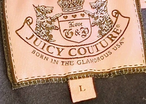 Juicy Couture Girls Long Puffer Jacket Down Feather Size Large 12 14 Black Coat  - Picture 11 of 14