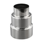 Stainless Steel Flue Liner Reducer / Tubing Connector Chimney Adaptor Ø120mm/Ø60