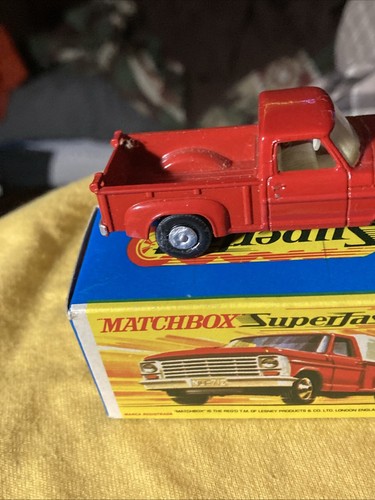 Matchbox Superfast Lesney Made In England Ford Pickup With Original Box As Seen - Picture 6 of 14