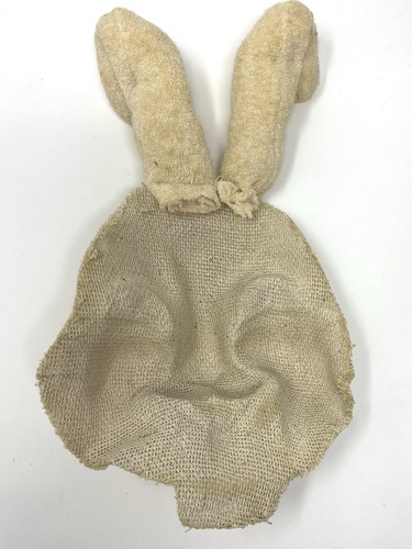 Vintage Creepy Pressed Cloth Rabbit Face  - Picture 2 of 7