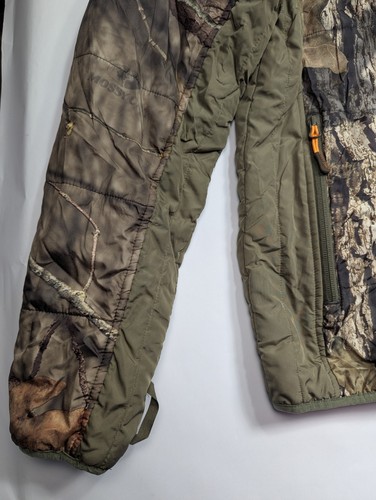 Mossy Oak Men's Puffer Jacket Medium Camo w/ Blaze Liner Lightweight Thinsulate - Picture 2 of 11