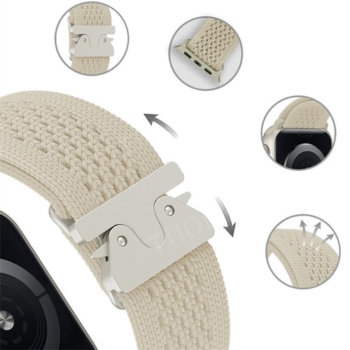 Correa de reloj de nailon para Apple Watch Ultra 2 49 mm serie 10 9 8 7 6 42 mm 46 mm - Imagen 4 de 29
