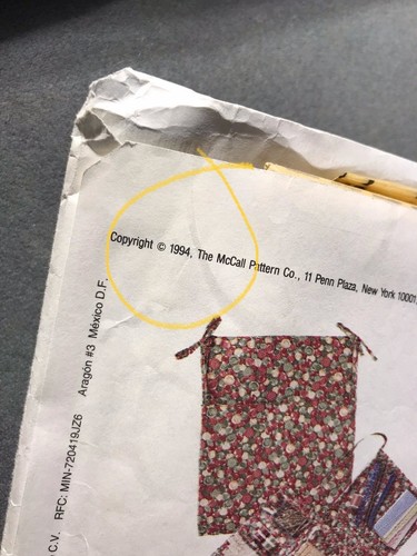 Vintage McCall’s 7399 Sewing Organizer Tote Kit 1994 Uncut Crafts Pattern Rare - Picture 6 of 13