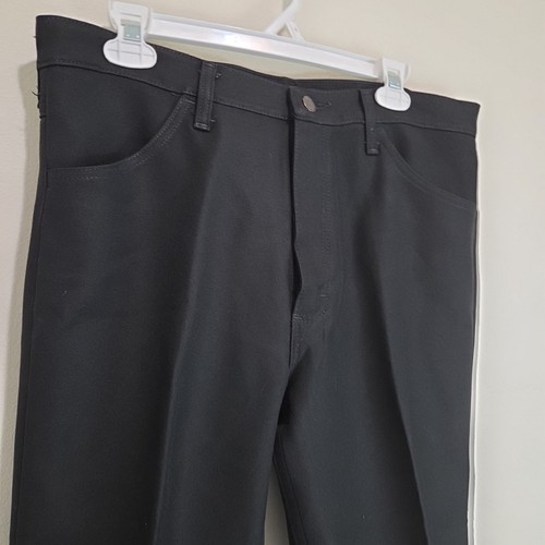 Men's Wrangler Wrancher Black 82BK Dress Pants Size 36x32 - Picture 2 of 5