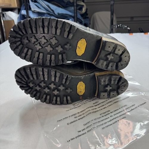 Red Wing Logger Boots Brown Steel Toe Lace Up Mens US 10/10.5 Made In USA Vtg - Picture 14 of 22