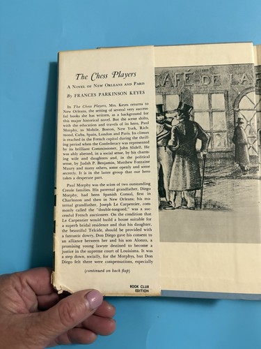 The Chess Players Frances Parkinson Keyes HC 1960 w/Dust Jacket BCE - Picture 4 of 7