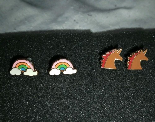 Lot 5 Pieces Gay Nonbinary Jewelry Earrings Button Pin Bracelet Pride Pack LGBTQ - 第 7/8 張圖片