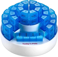 Monthly Pill Box by Medca - Smart Prescription Organization with Multiple Daily