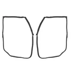Front Full Door Weatherstrip Seal Replacement for Jeep Wrangler JK 2007-2018